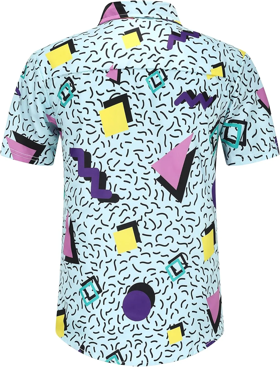 80s Shirts for Men 80s Shirt 90s Shirt Retro Casual Button-Down Shirts Hawaiian Shirt Disco Shirt Beach Shirts