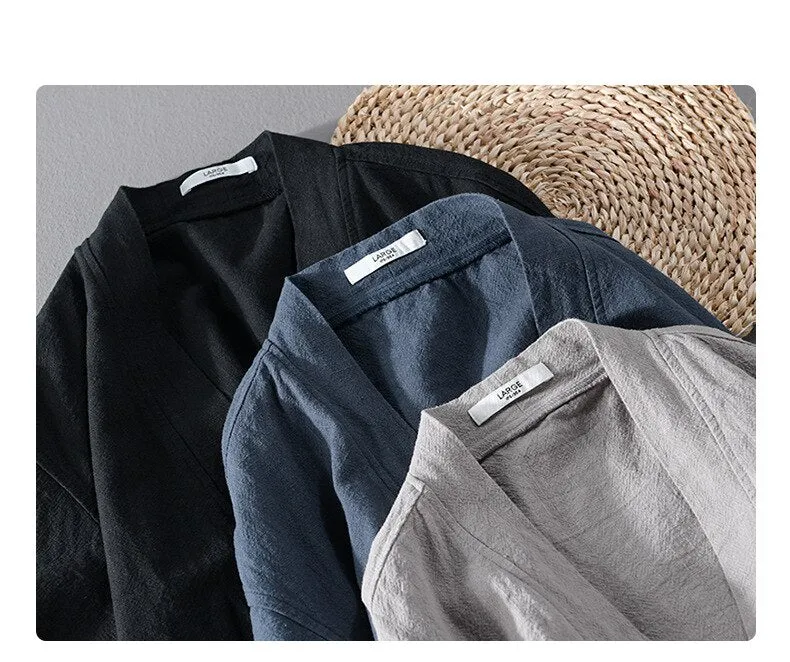 Antonios Linen Long-Sleeved Shirt