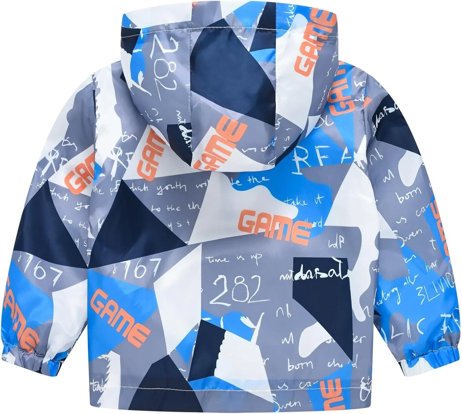 Baby Girls Jackets with Hood Windbreakers Windproof Raincoat Spring Outwear Coat Zipper Up Trench Outerwear