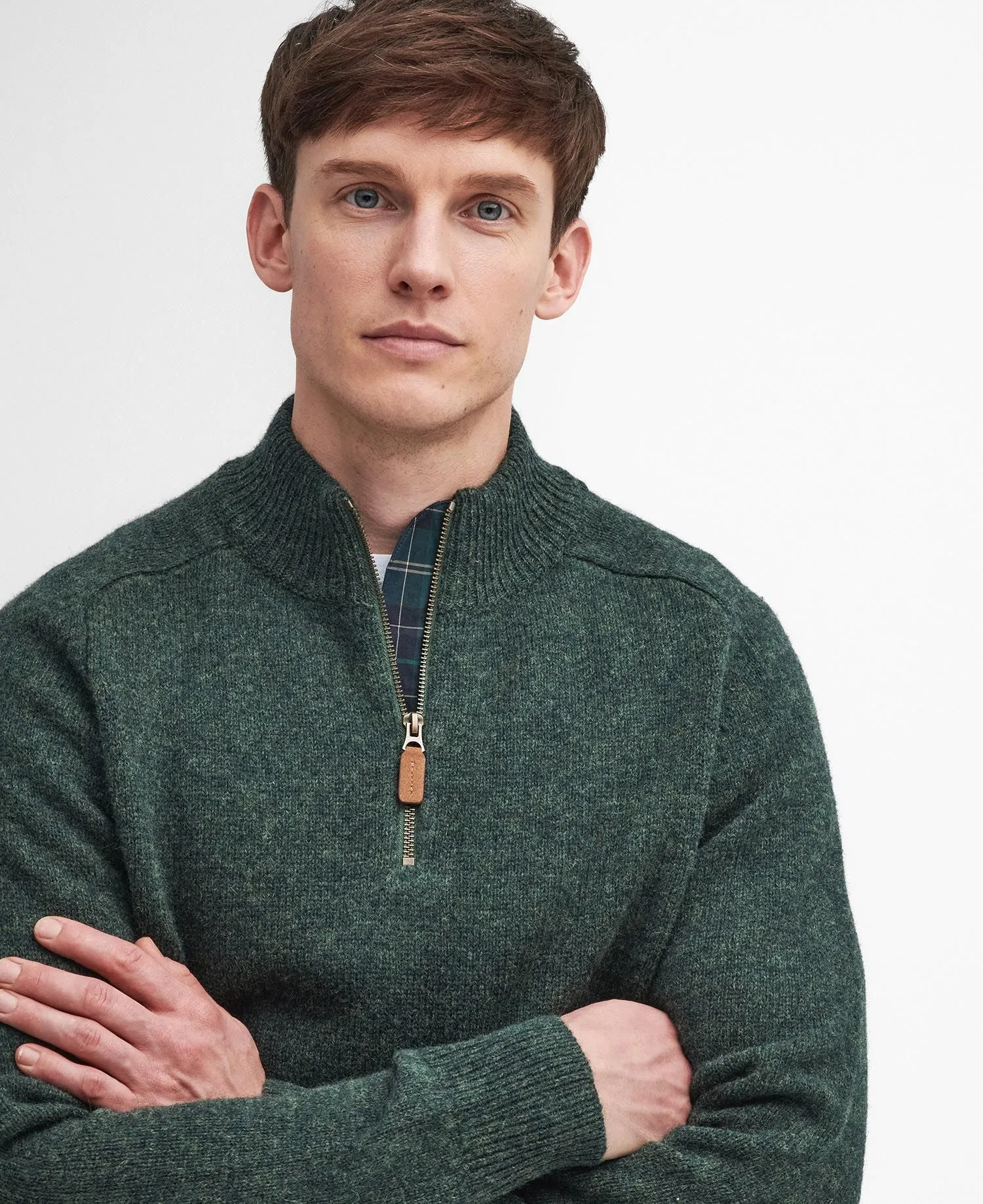 Barbour - Talder Half Zip, Seaweed
