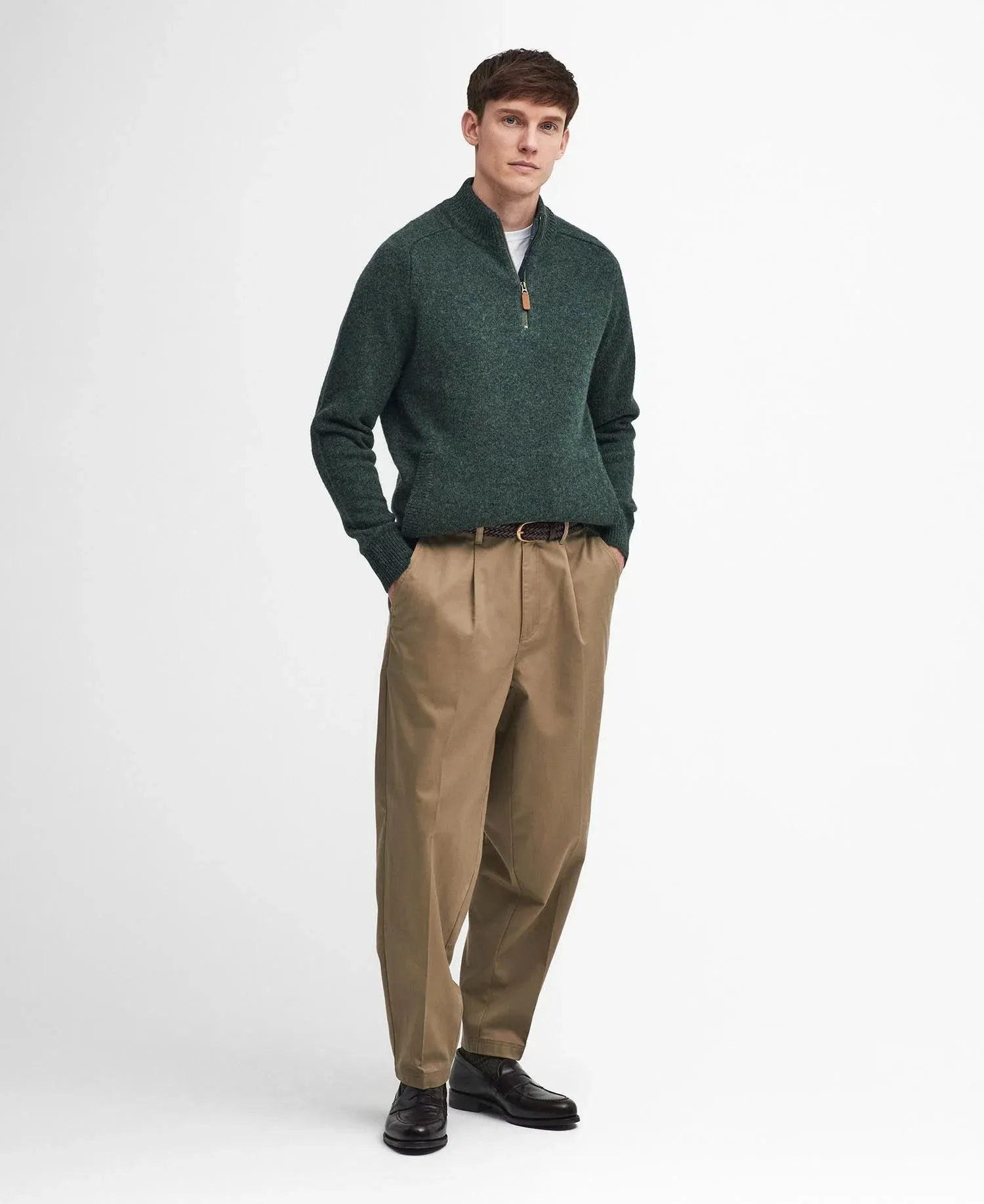 Barbour - Talder Half Zip, Seaweed