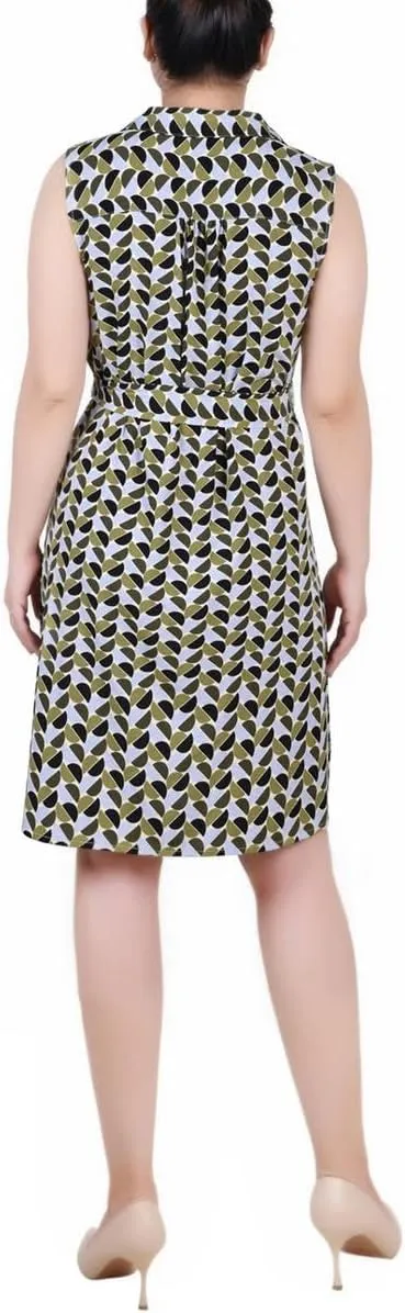 Belted Petite Shirt Dress