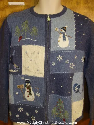 Blue 2sided Ugly Christmas Jumper