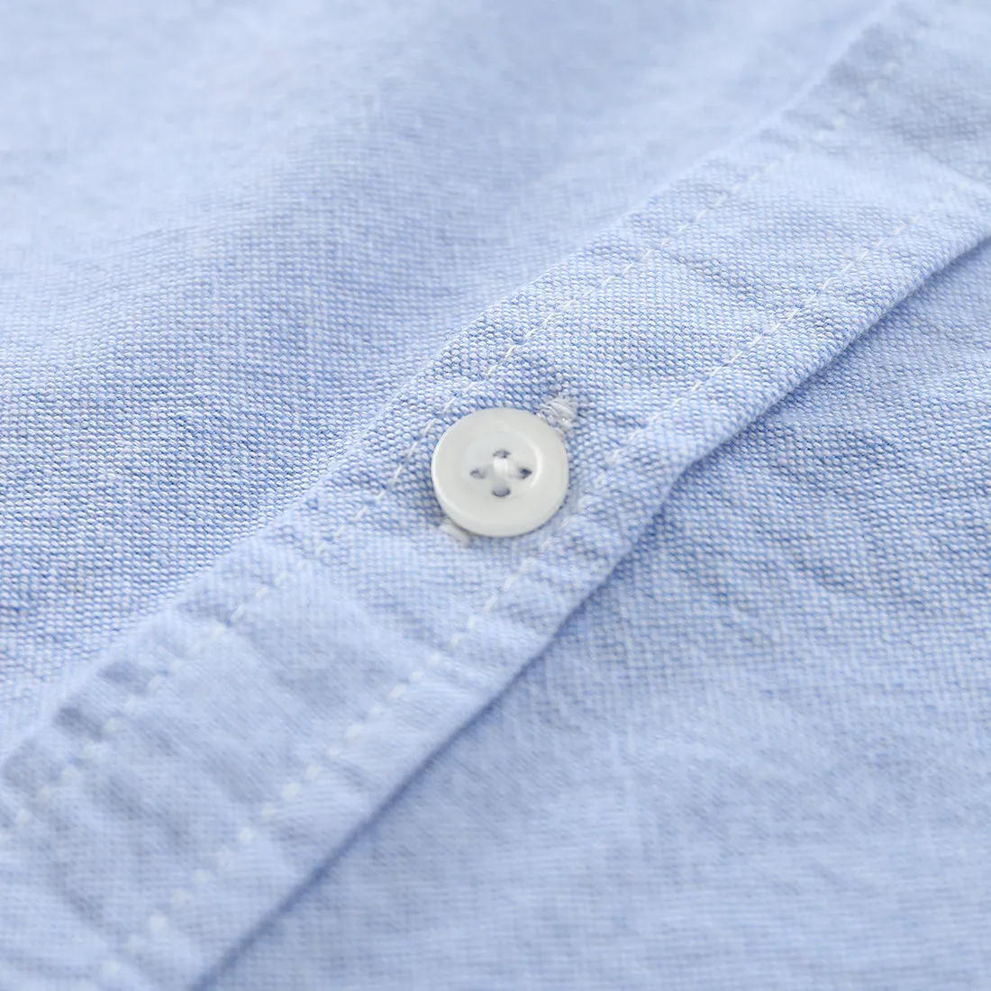 Boy Long Sleeve Blue Oxford Shirt