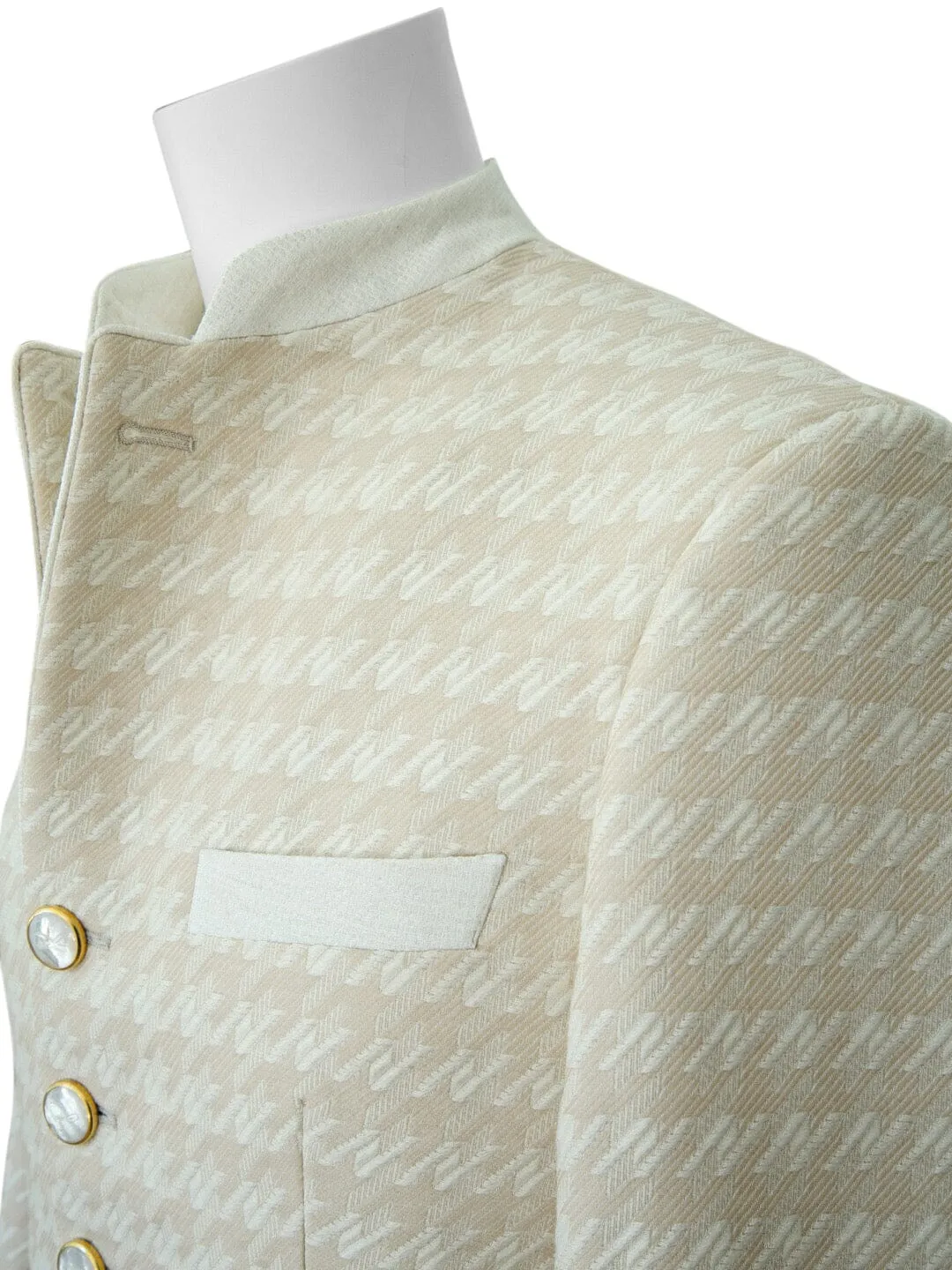 Cashew Crema Houndstooth Mandani Jacket