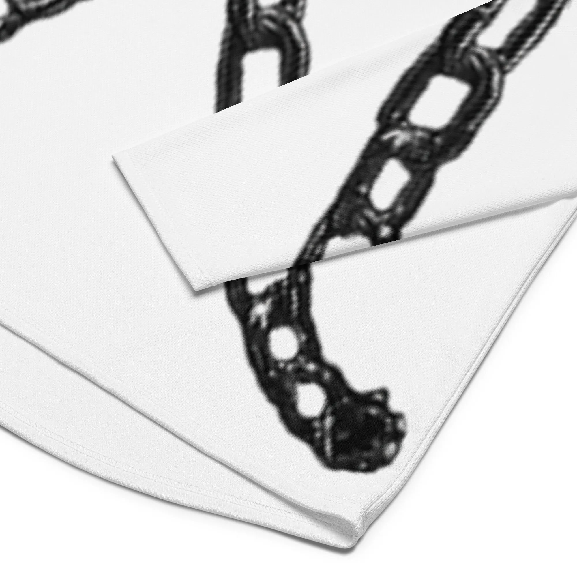 Chain Harness White Hockey Jersey