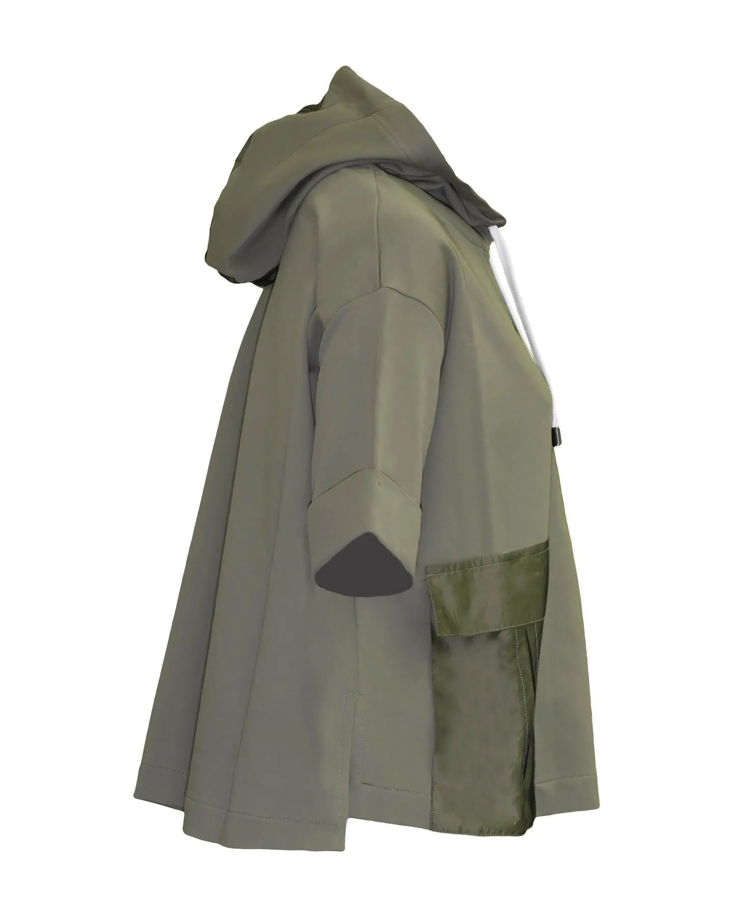 Cropped Hooded Sweatshirt
