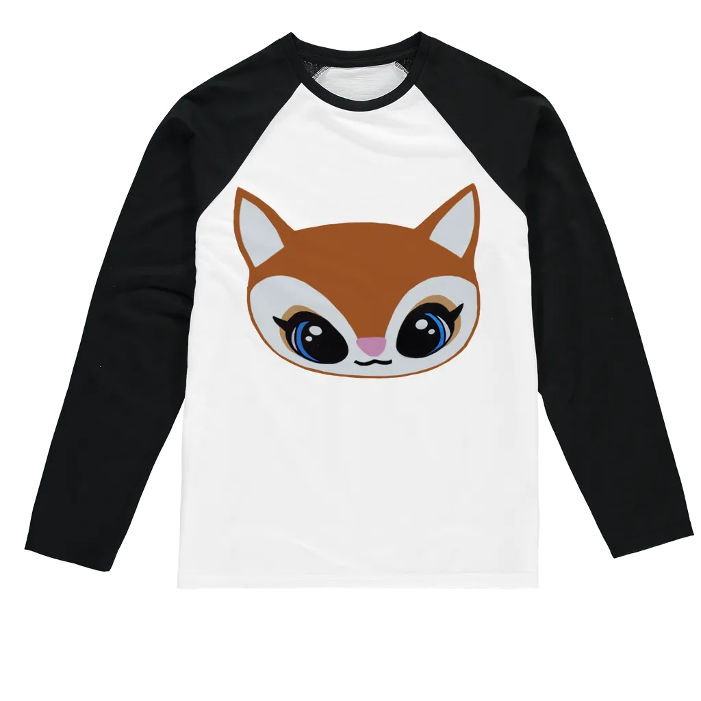 Deer Head Sublimation Baseball Long Sleeve T-Shirt