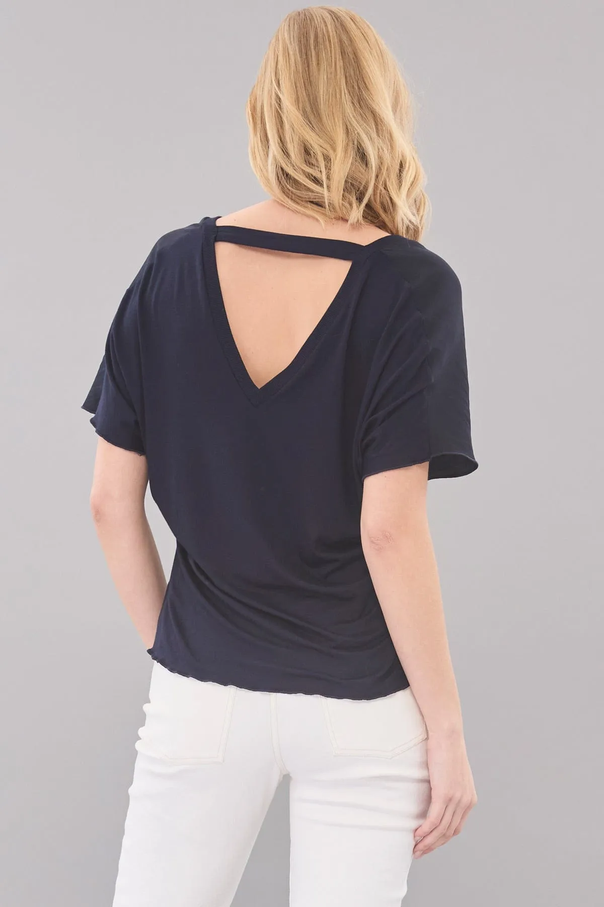 Double V-Neck Hybrid Shirt