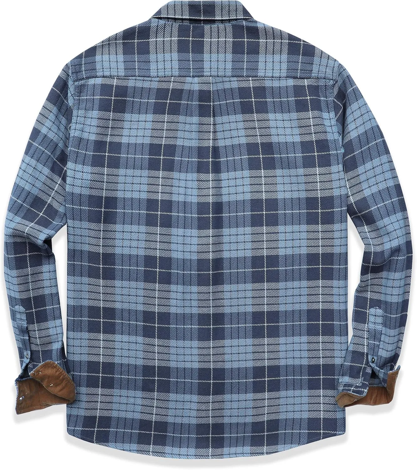 Dubinik Mens Flannel Shirts Long Sleeve Flannel Shirt for Men Casual Button Down Brushed 100% Cotton Shirt