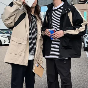E Girl Warm Hooded Oversize Windbreaker Jacket