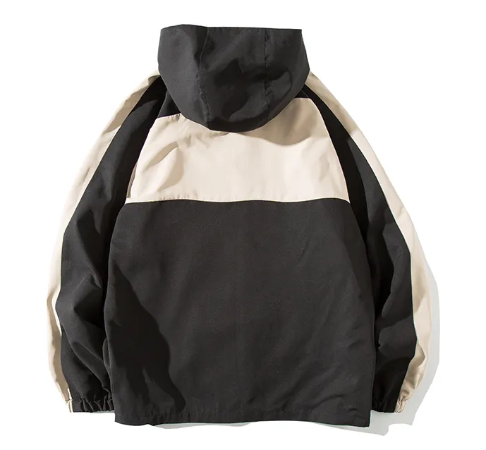 E Girl Warm Hooded Oversize Windbreaker Jacket