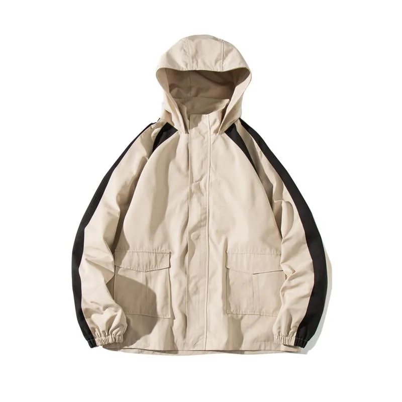 E Girl Warm Hooded Oversize Windbreaker Jacket