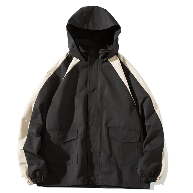 E Girl Warm Hooded Oversize Windbreaker Jacket