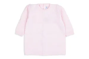 Ella Long-Sleeve Merino Wool Rose Knit Dress
