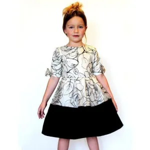 Embroidered Floral Organza Dress