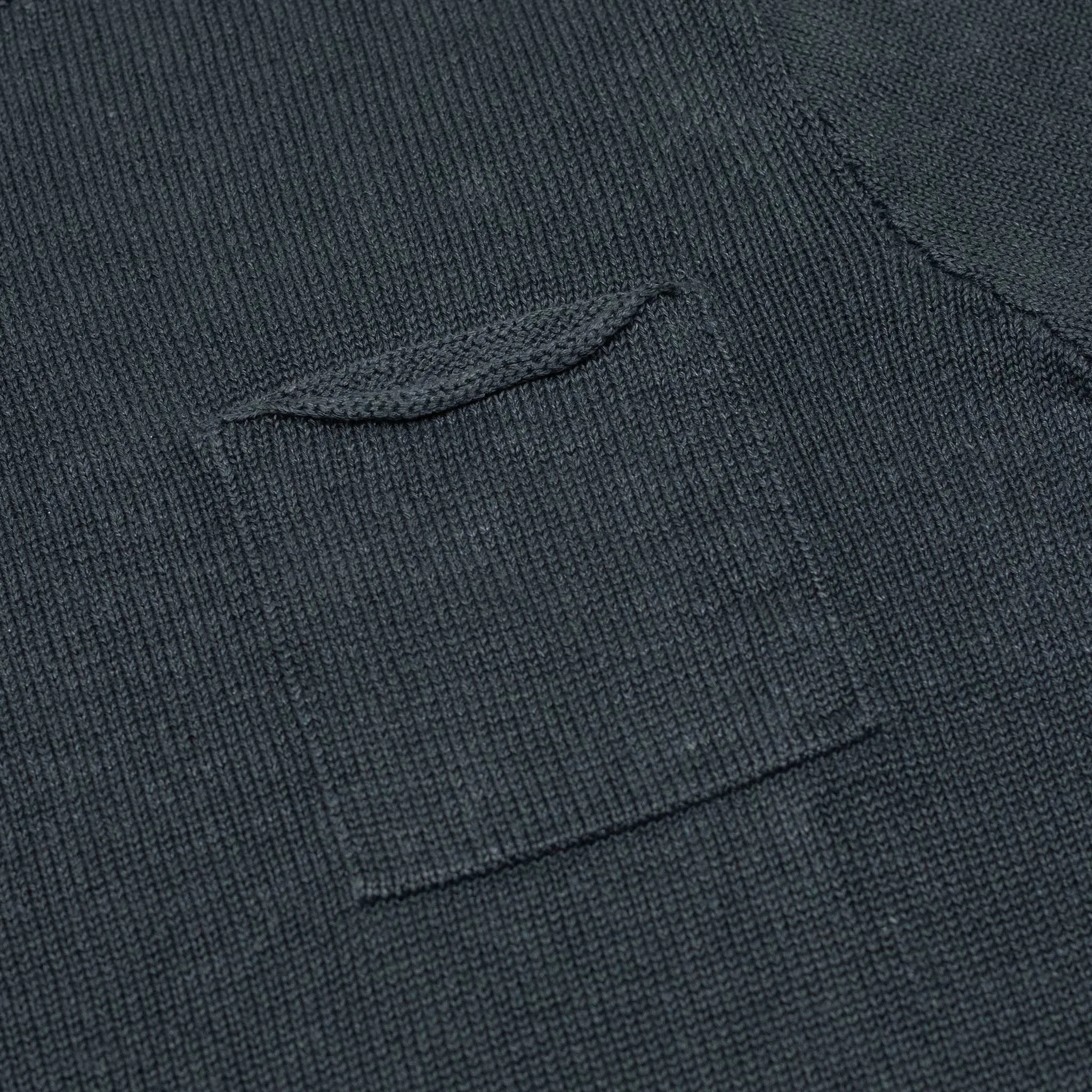 Exclusive knit pocket tee in charcoal linen