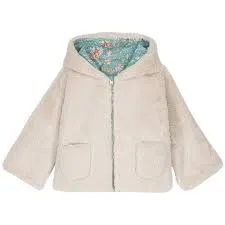 Felvet Reversible Coat - Blue Rosa Damascena