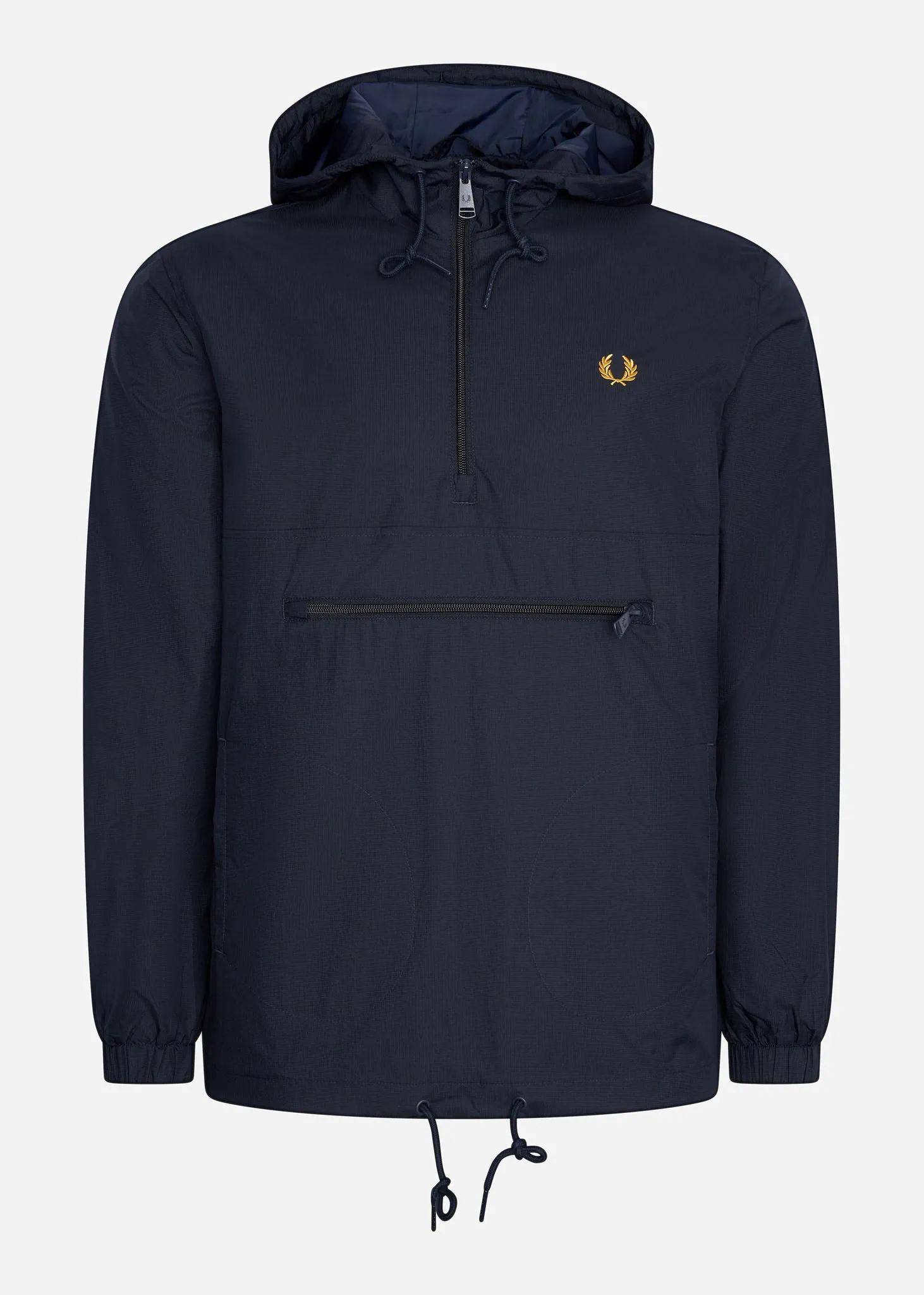 Half zip hooded cagoule - navy