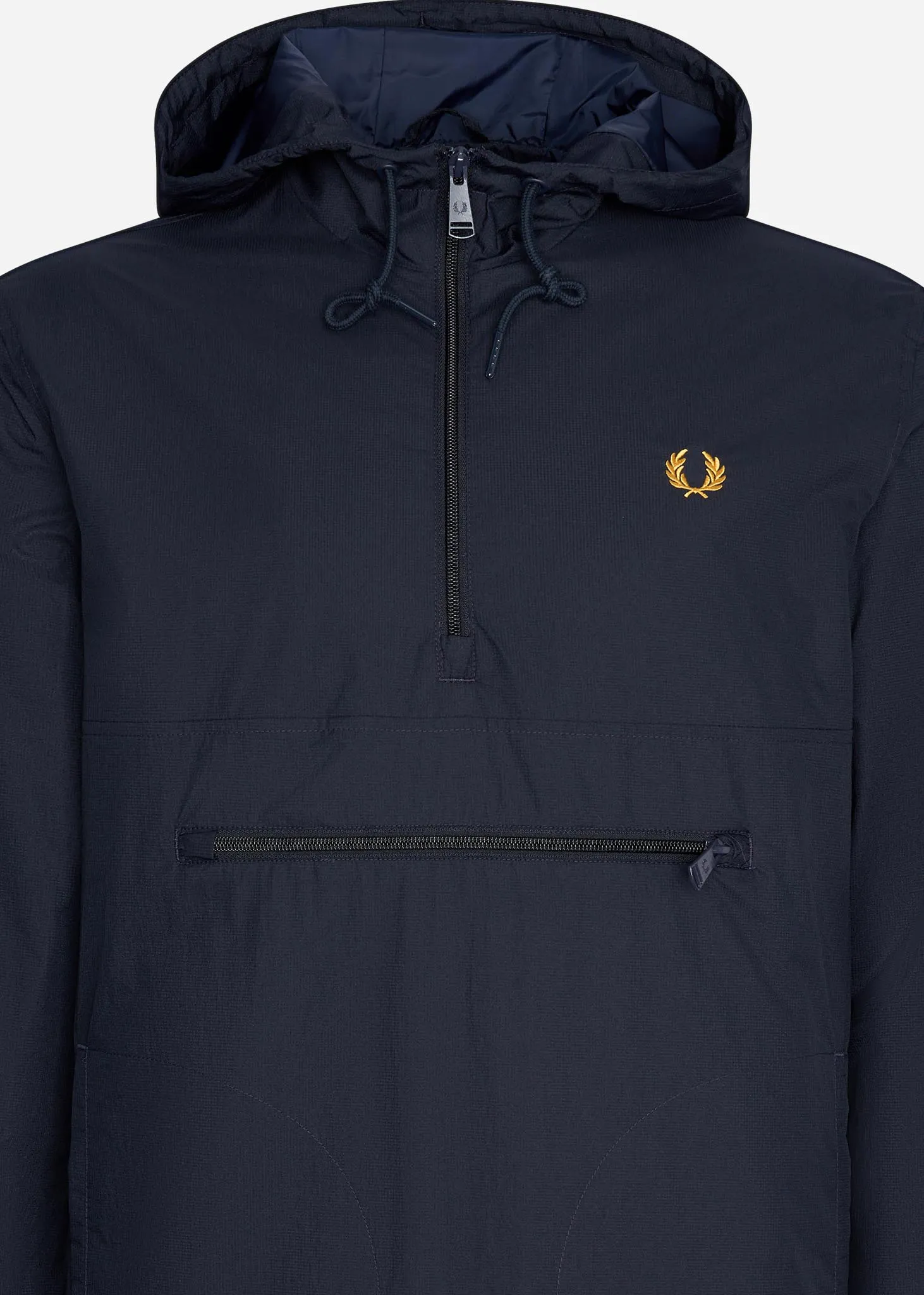 Half zip hooded cagoule - navy