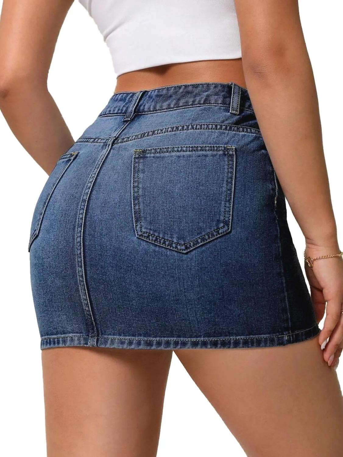 Jean Skirt for Women Mini Skirt Cargo Skirt Denim Sexy Jean Bodycon Skirts
