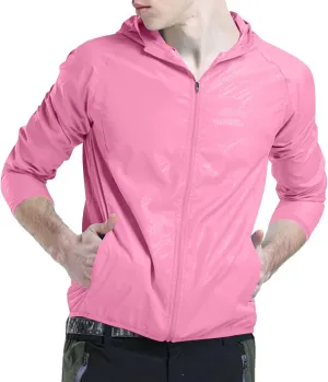 Lightweight Rain Jacket Women Packable Hooded Rain Coat Waterproof Active Outdoor Hooded Windbreaker with Pockets