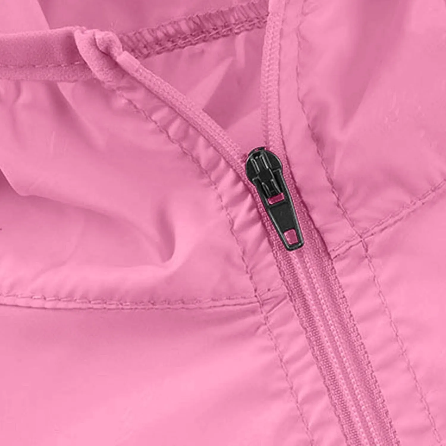 Lightweight Rain Jacket Women Packable Hooded Rain Coat Waterproof Active Outdoor Hooded Windbreaker with Pockets