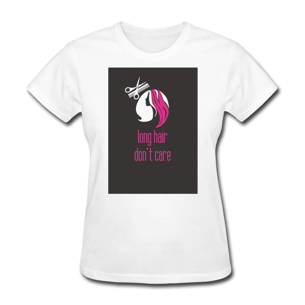 Long Hair Don't Care Women's T-Shirt