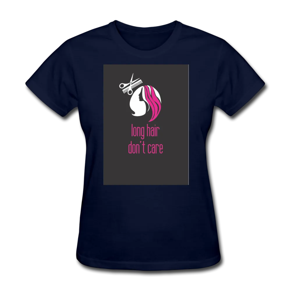 Long Hair Don't Care Women's T-Shirt