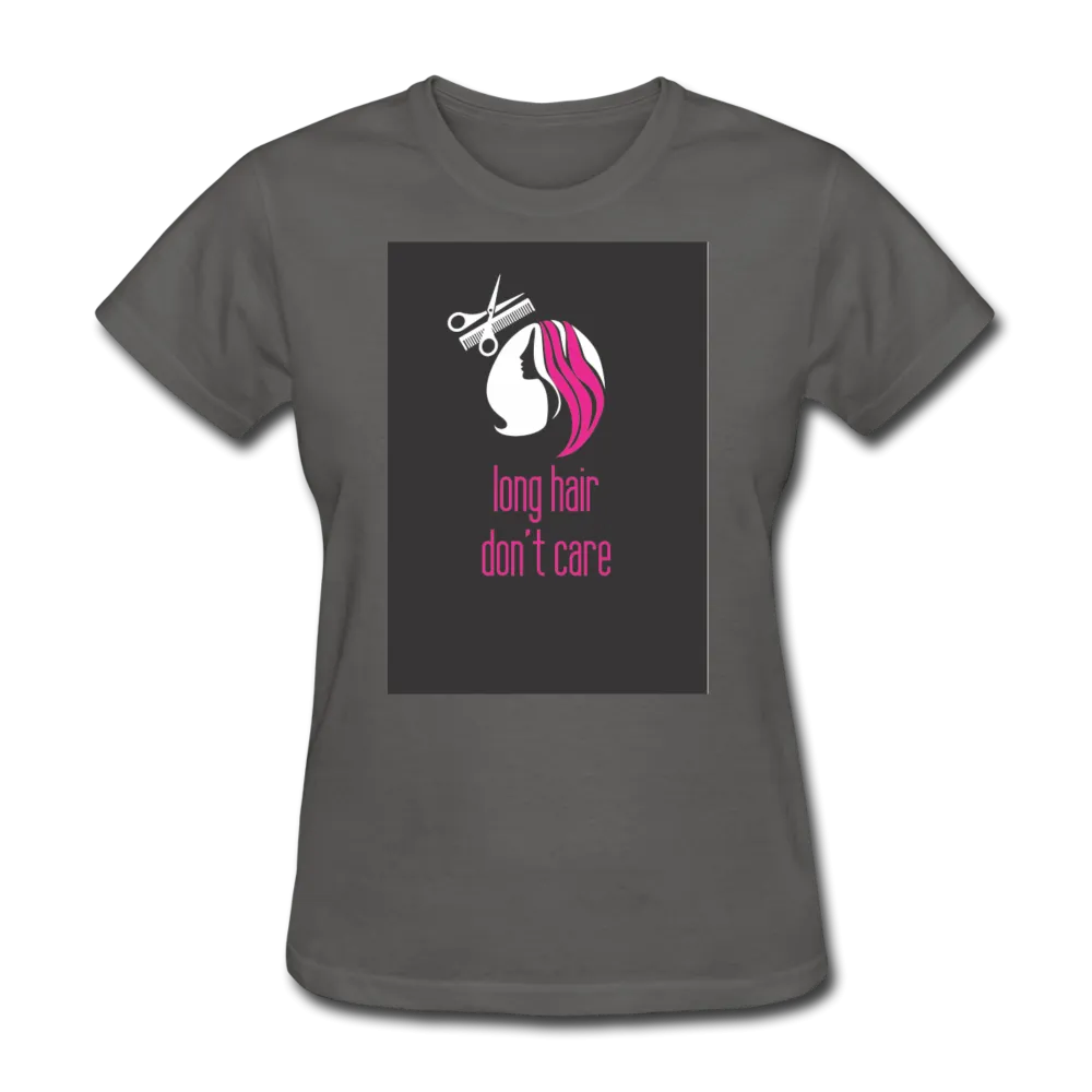 Long Hair Don't Care Women's T-Shirt