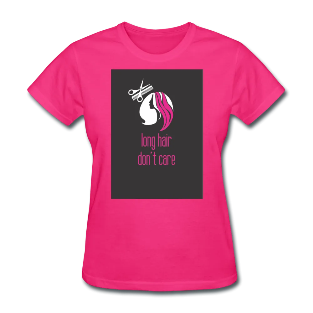 Long Hair Don't Care Women's T-Shirt