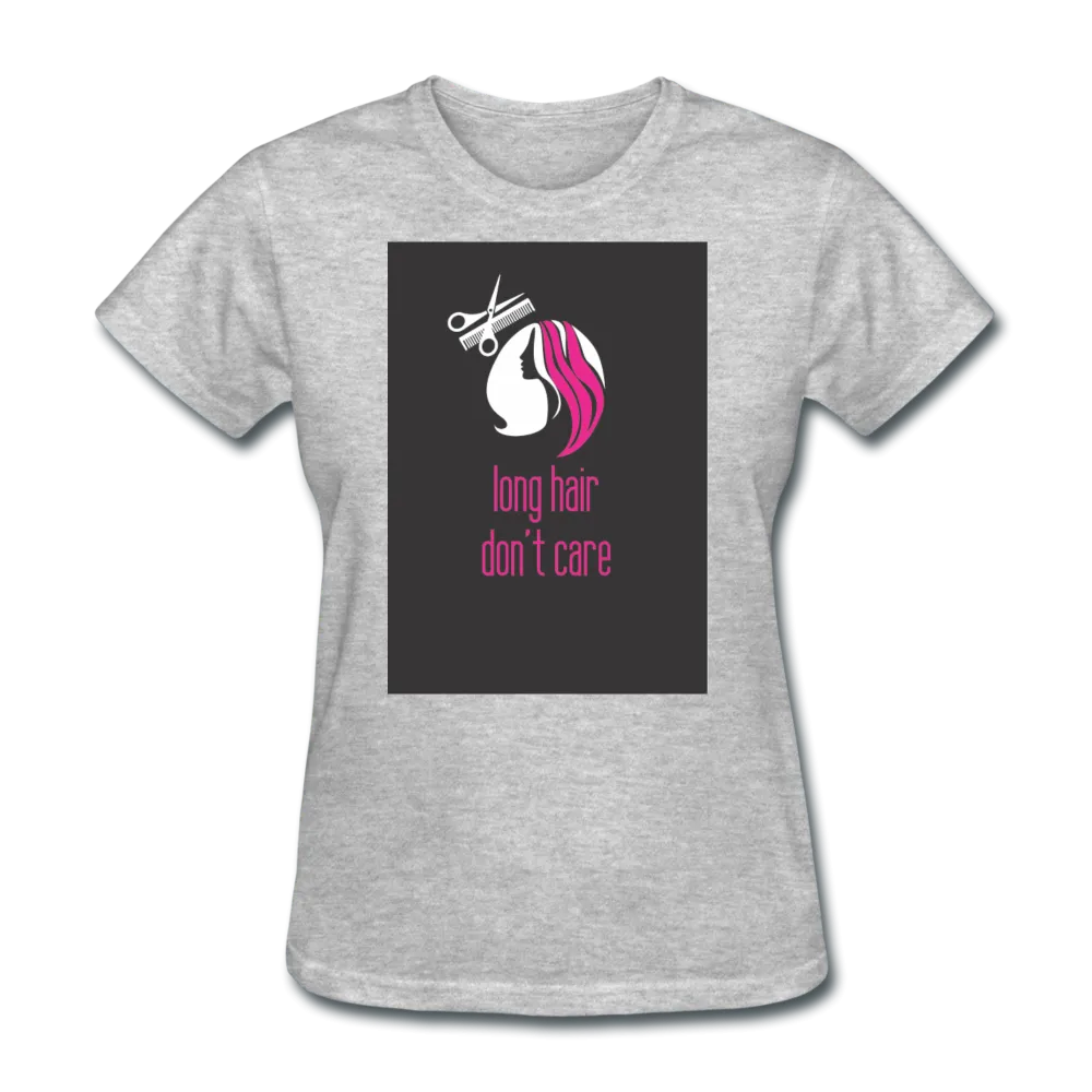 Long Hair Don't Care Women's T-Shirt