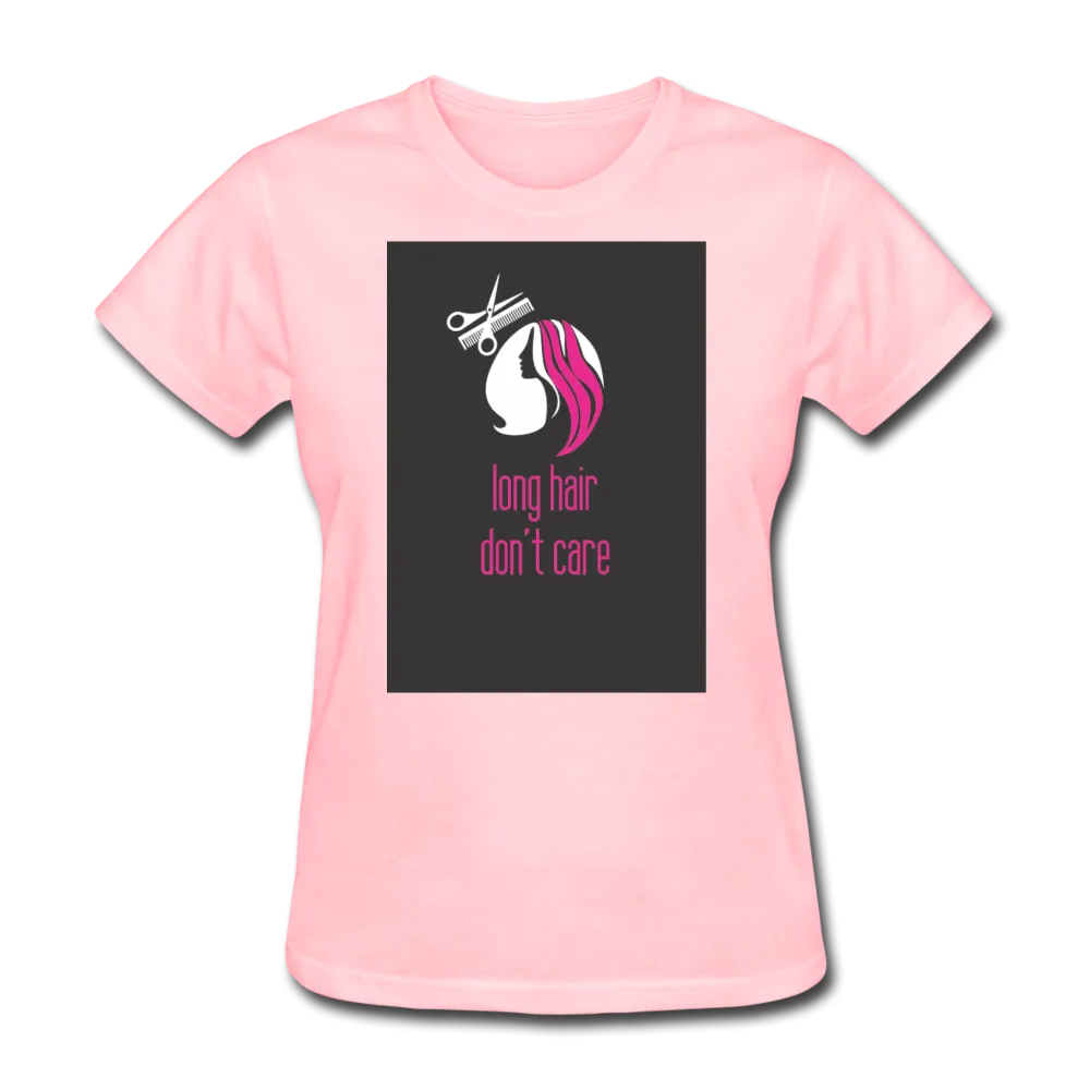 Long Hair Don't Care Women's T-Shirt