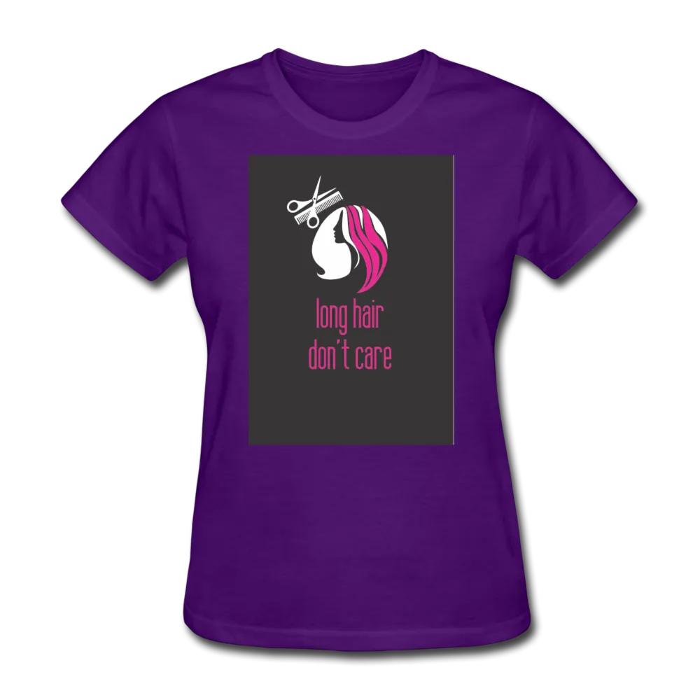 Long Hair Don't Care Women's T-Shirt