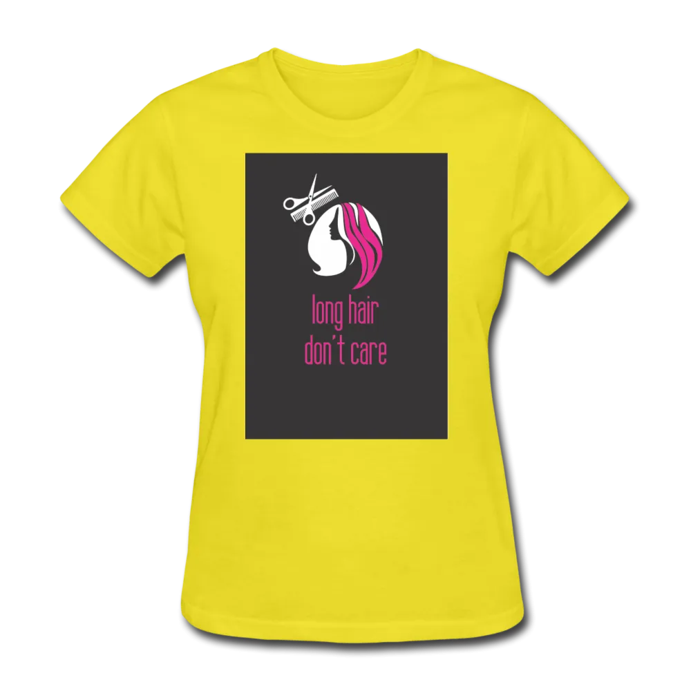 Long Hair Don't Care Women's T-Shirt