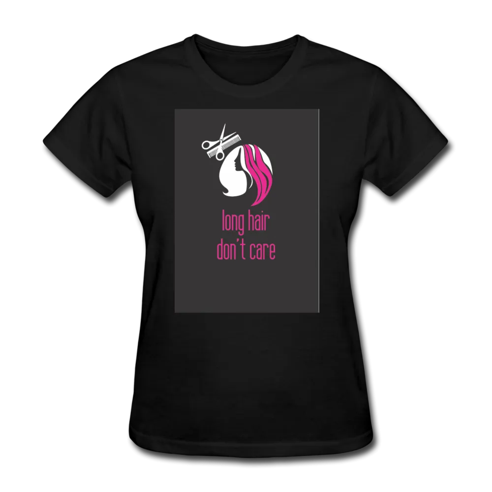 Long Hair Don't Care Women's T-Shirt