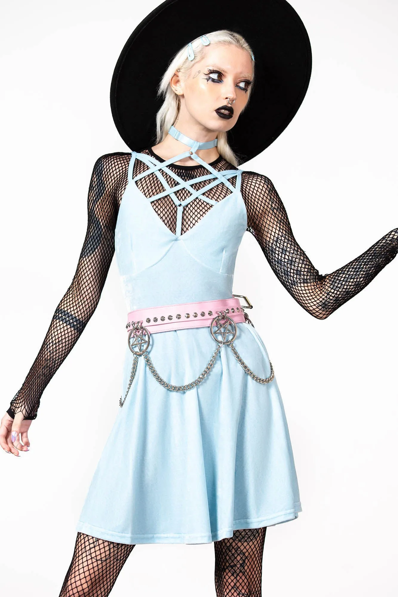 Magica Skater Dress [PASTEL BLUE]