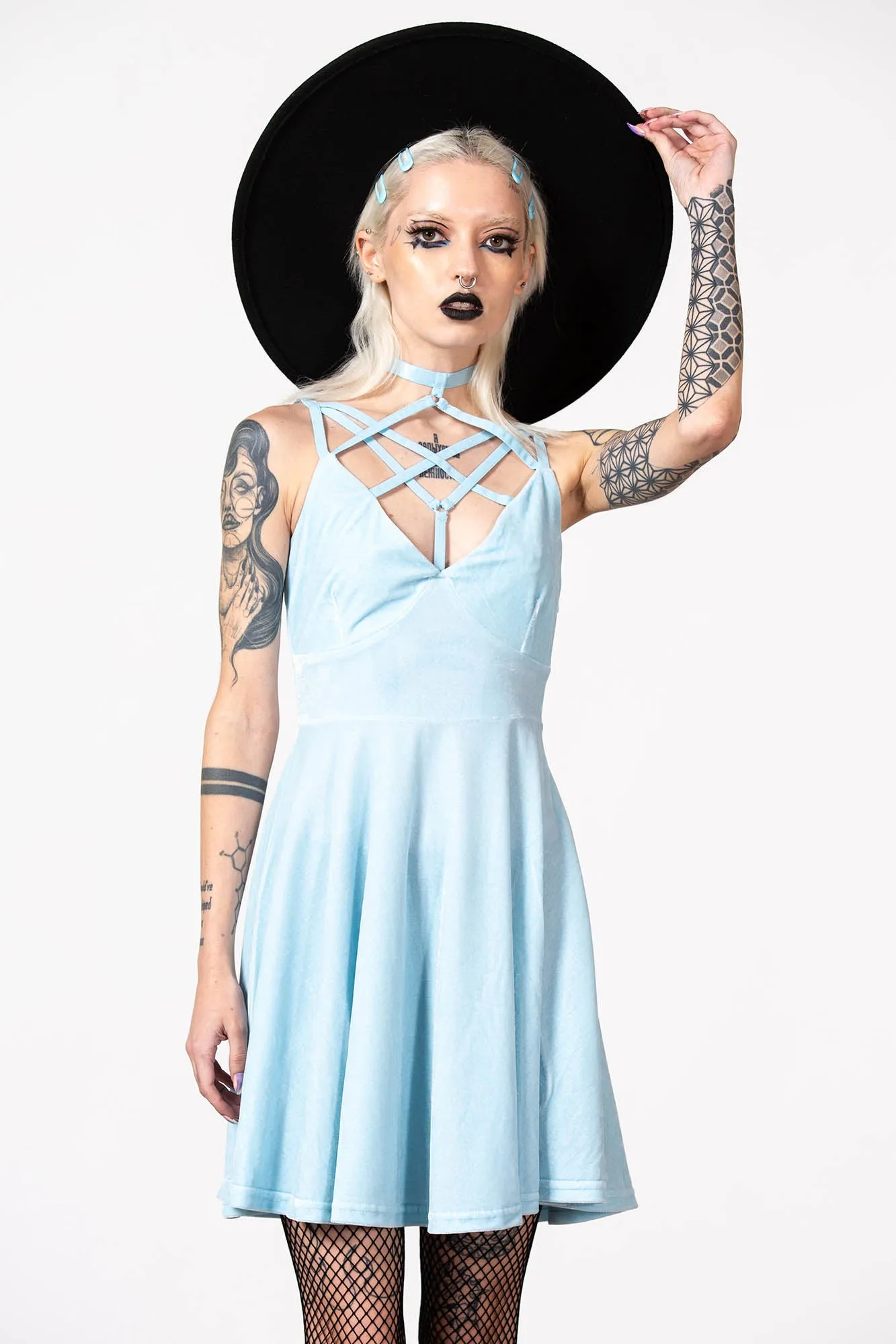 Magica Skater Dress [PASTEL BLUE]