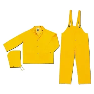 MCR Safety FR2003X2 CLASSIC .35MM PVC/POLY FLAME RESIST SUIT 3 PC YW