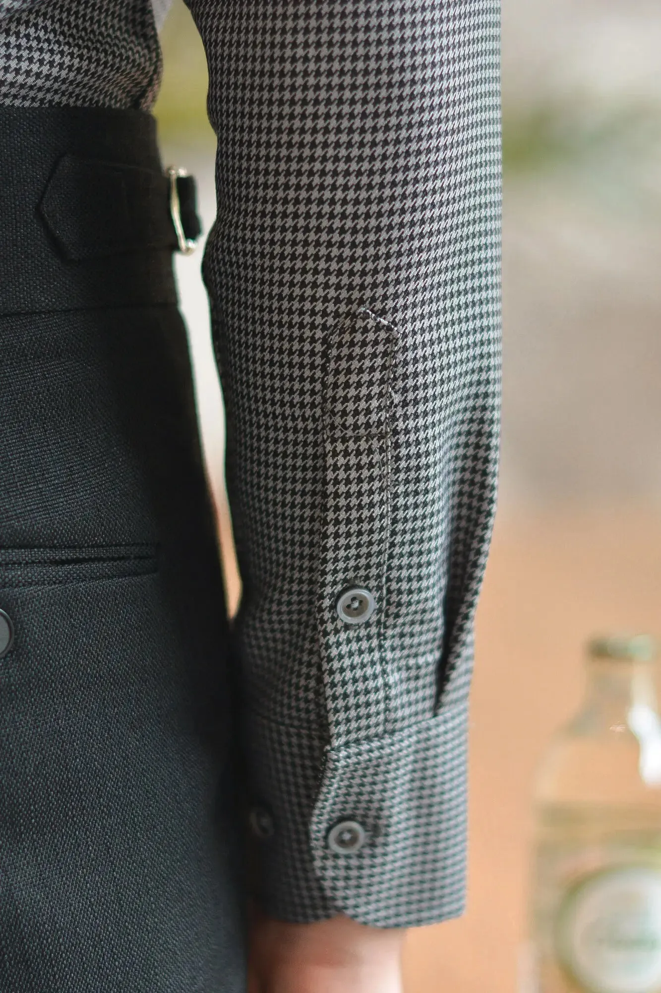 Office tuxedo long-sleeve shirt