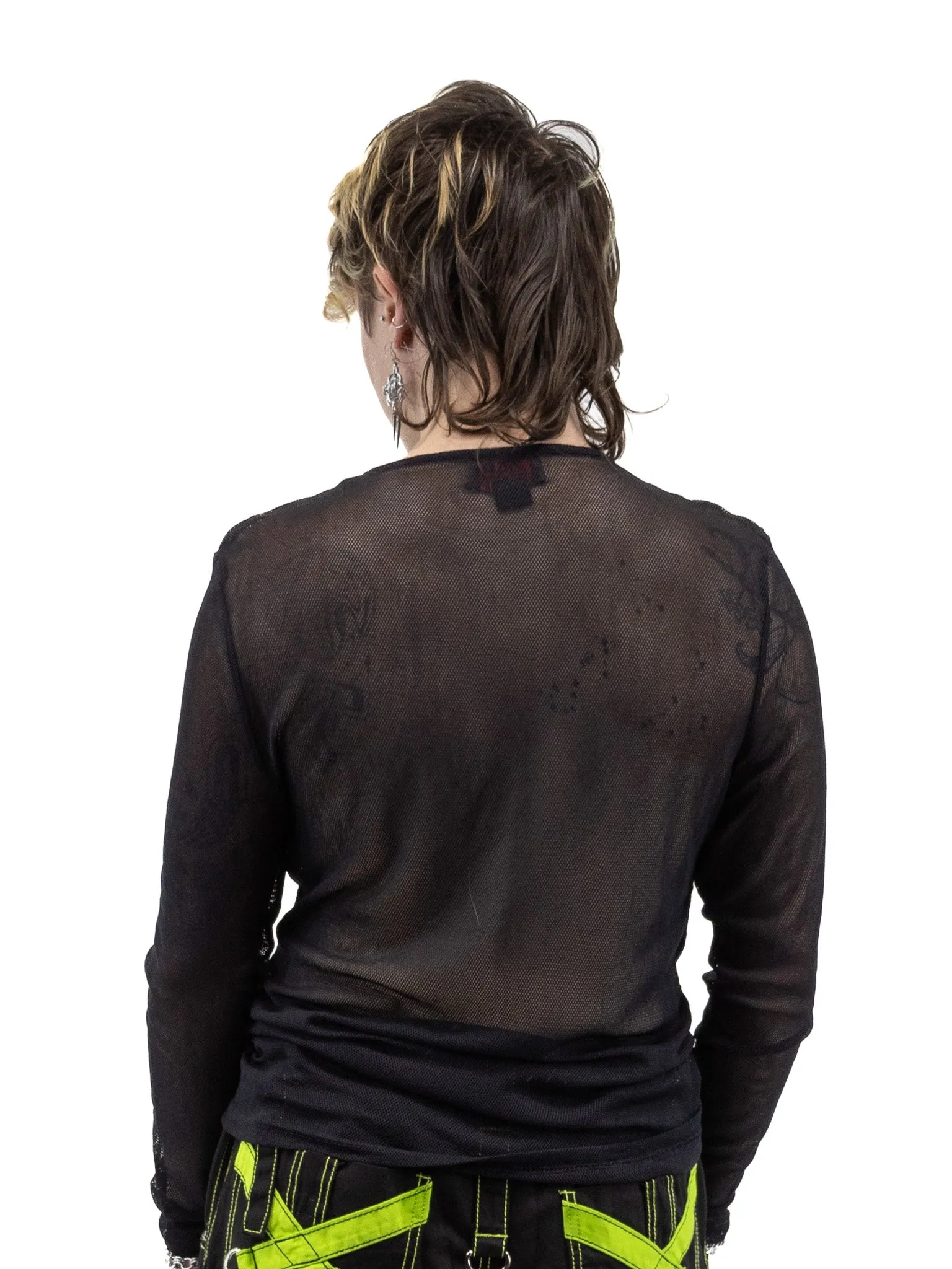 Ollie Unisex Mesh Top- Black TRIPP NYC