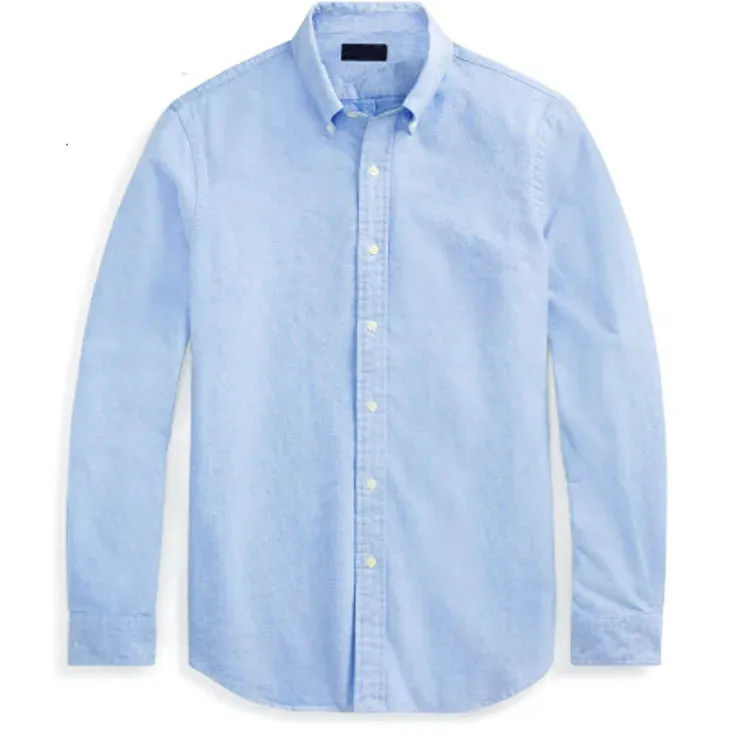 Oxford business casual long sleeve cotton shirt
