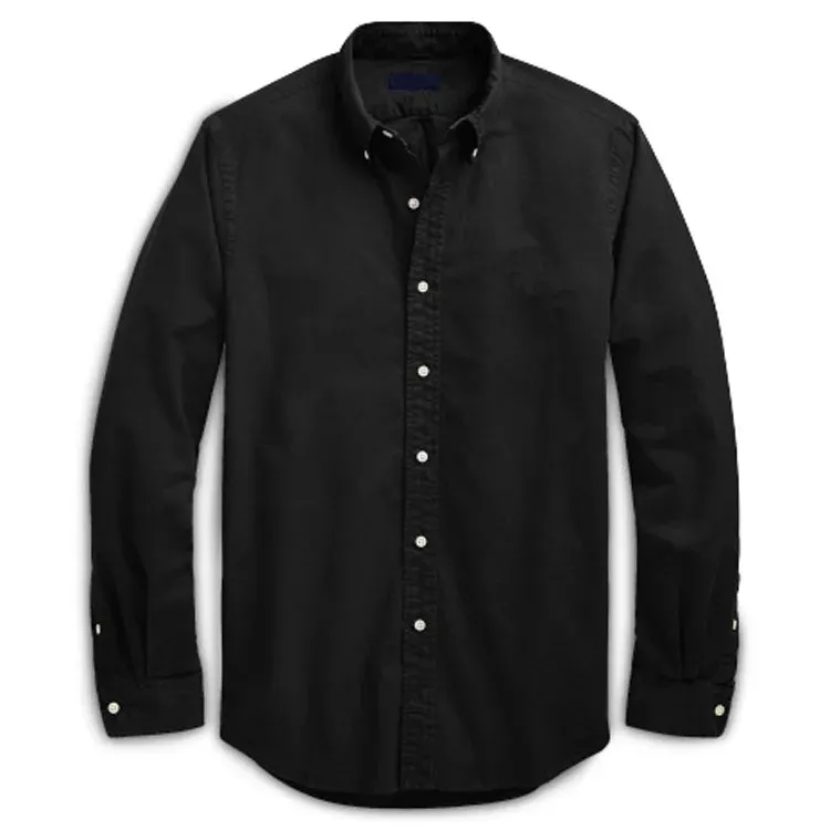 Oxford business casual long sleeve cotton shirt