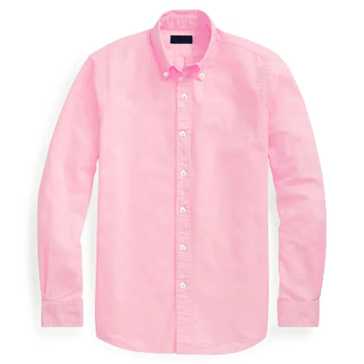 Oxford business casual long sleeve cotton shirt