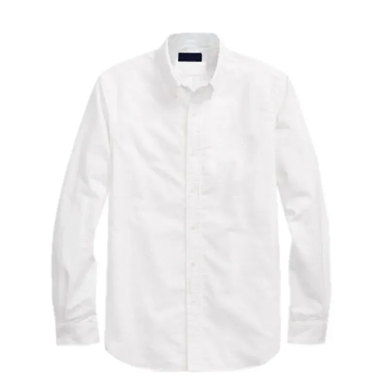 Oxford business casual long sleeve cotton shirt