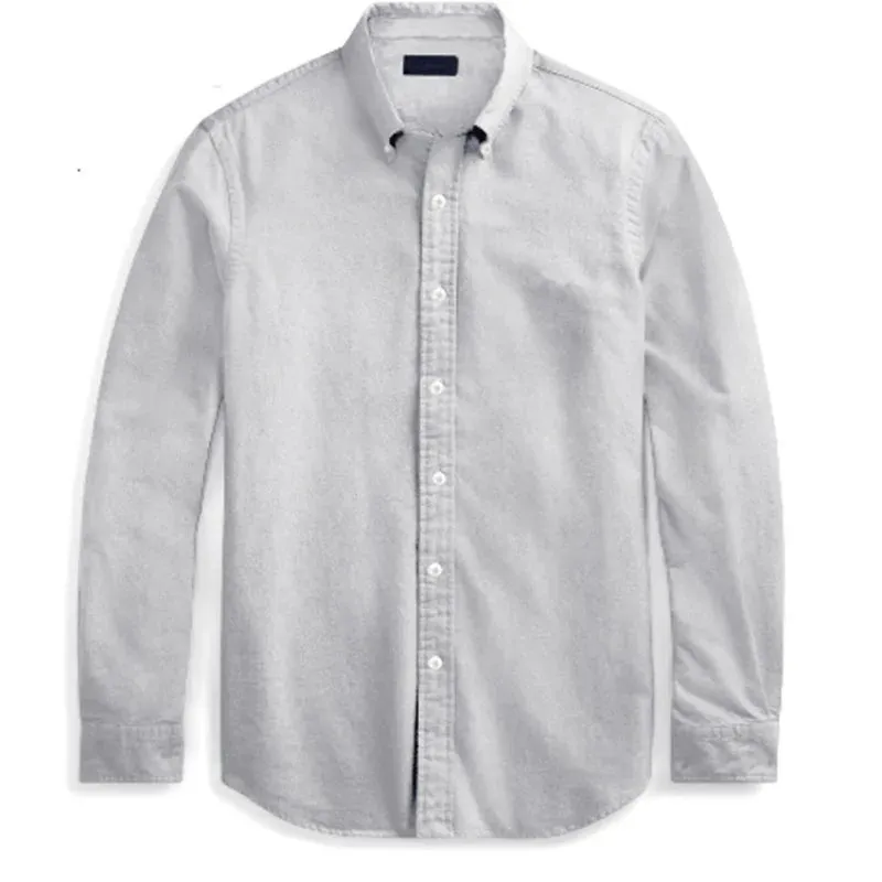 Oxford business casual long sleeve cotton shirt