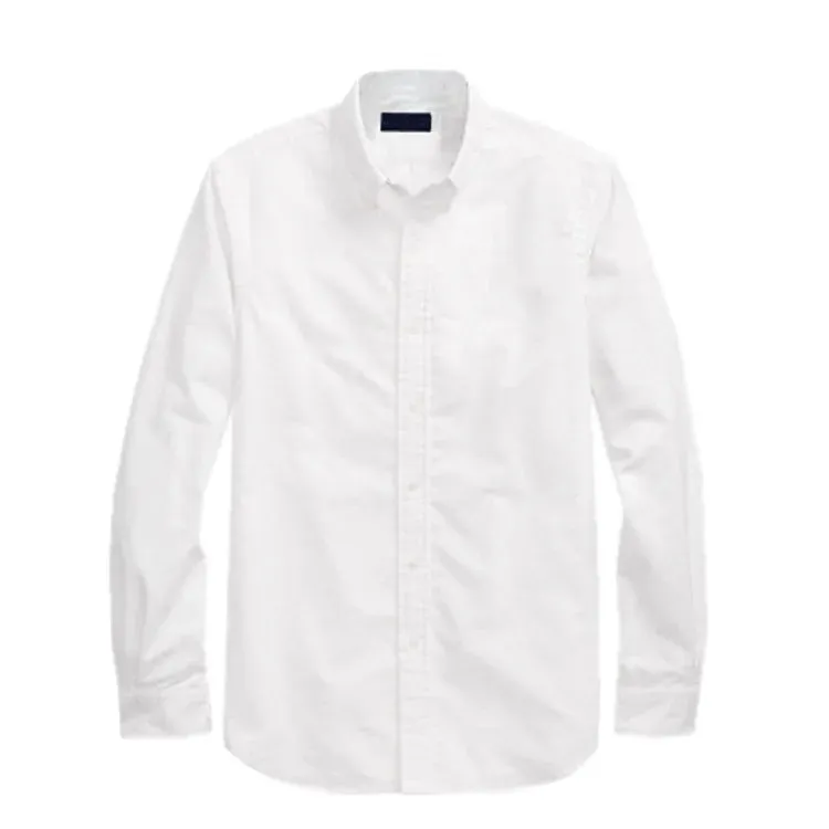 Oxford business casual long sleeve cotton shirt