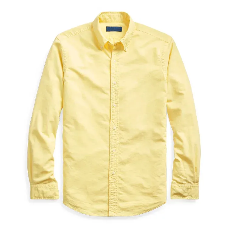 Oxford business casual long sleeve cotton shirt