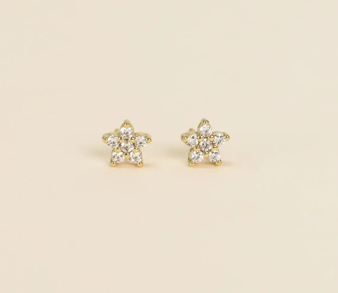 Pave Stud Flower