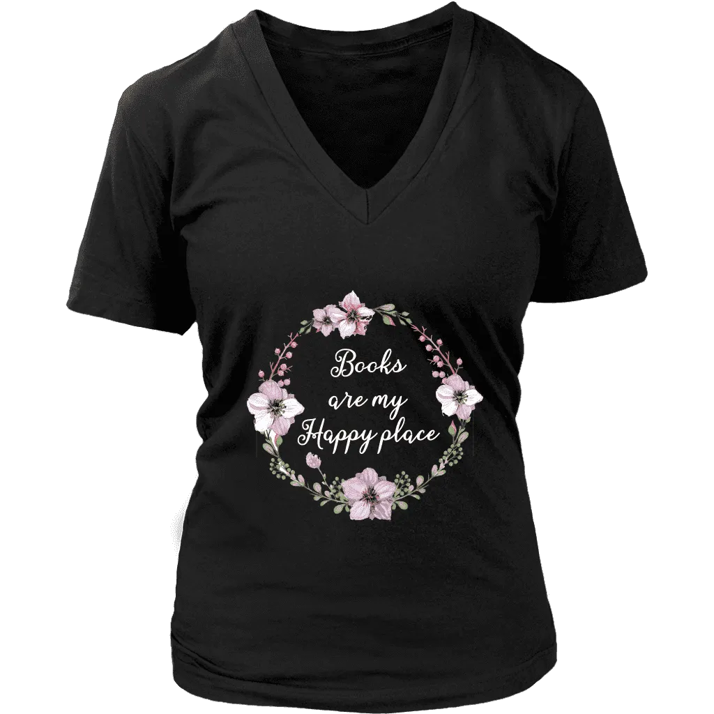 "Happy place" V-neck Tshirt